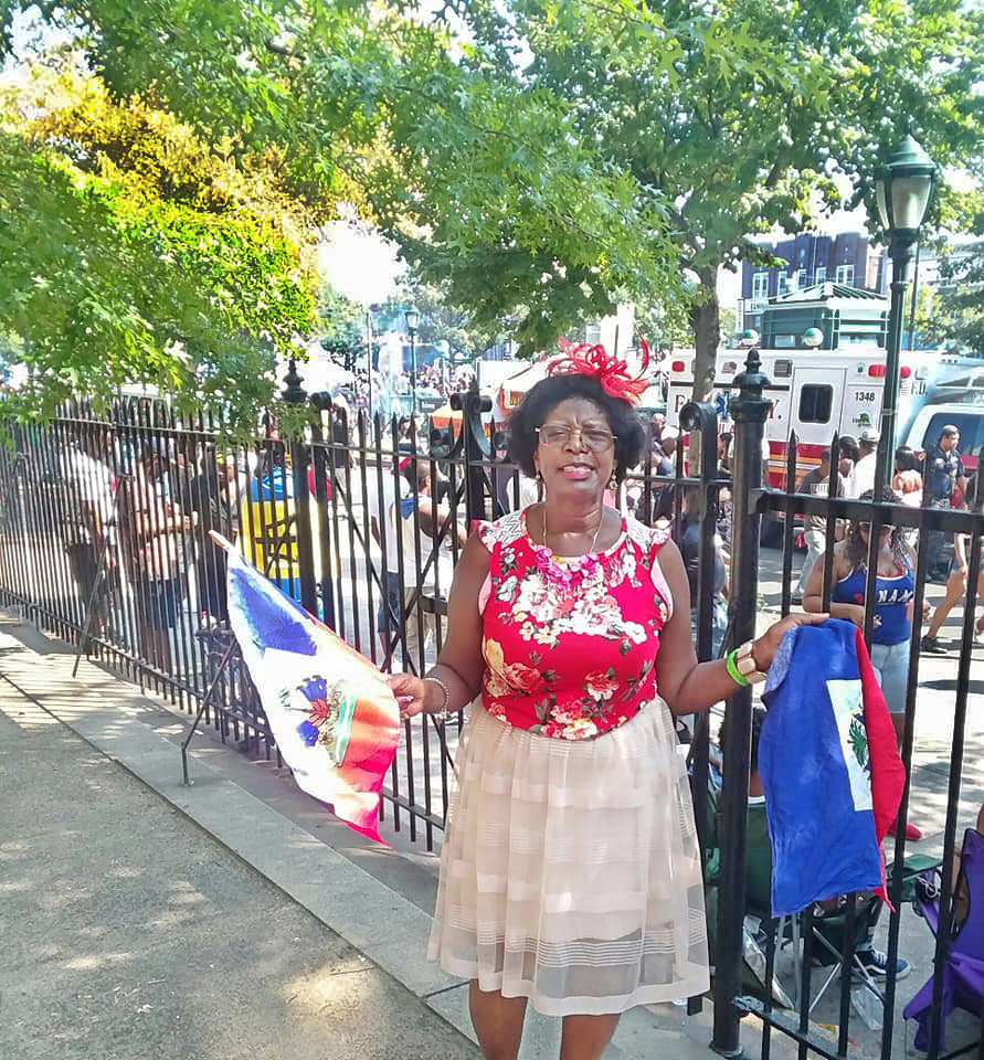 Nekita Lamour celebrating Haitian Flag Day in Boston, Massachusetts.