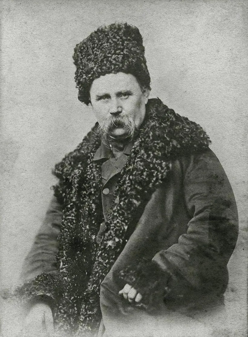 Peintre et poète ukrainien Tarass Grigorievitch Chevtchenko (1814–1861), grand combattant pour l’indépendance de l’Ukraine de l’empire russe.