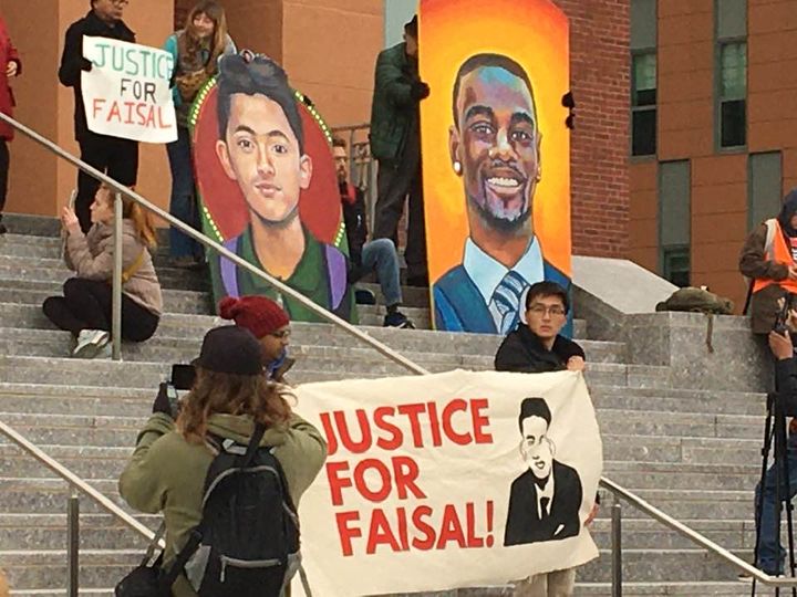 Demonstration in Somerville High School in 2022 against the police killings of Sayed Faisal and Tyre Nichols