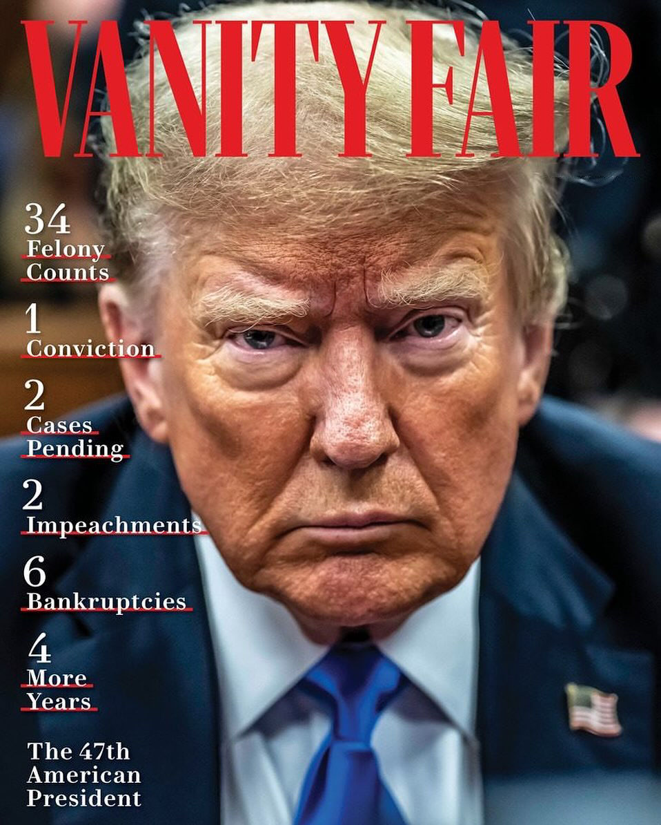 Vanity Fair magazine cover