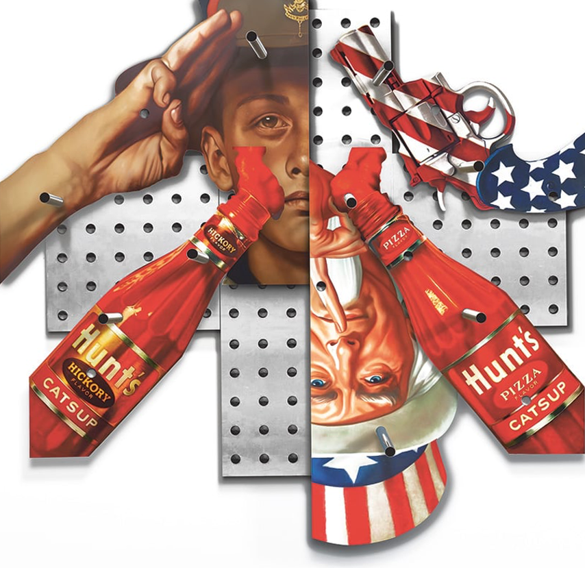 Thank You Lord for the Bounty We Are About to Receive (Merci Seigneur pour le don que nous sommes sur le point de recevoir), de la série « Searching for America » (À la recherche de l’Amérique), 2024. Exposition de Robin Kid à la galerie Templon de New York jusqu’au 26 octobre © Robin Kid