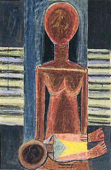 Mother and child, by Wilfredo Lam