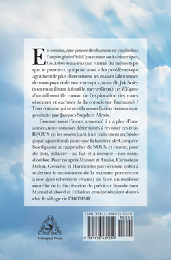 Le quatrième de couverture de «Arbres, merveille, Histoire… dans l’univers de Jacques Stéphen Alexis».